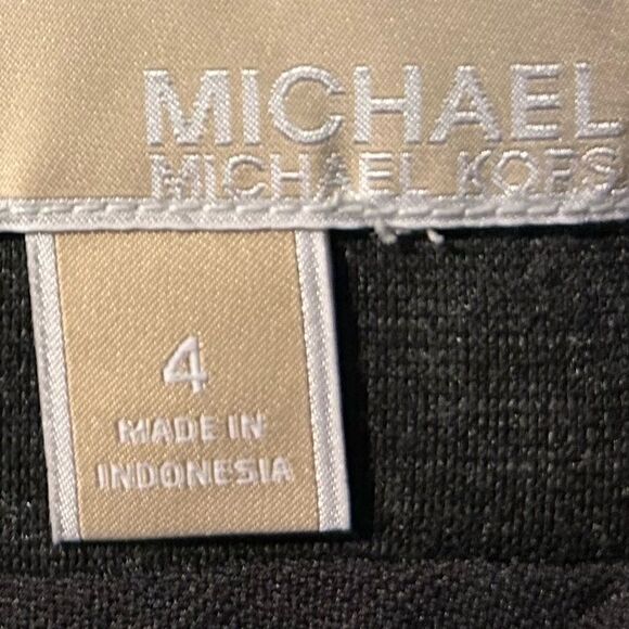 Michael Michael Kors dark gray Derby pencil skirt zipper pockets Size 4 - Picture 6 of 11